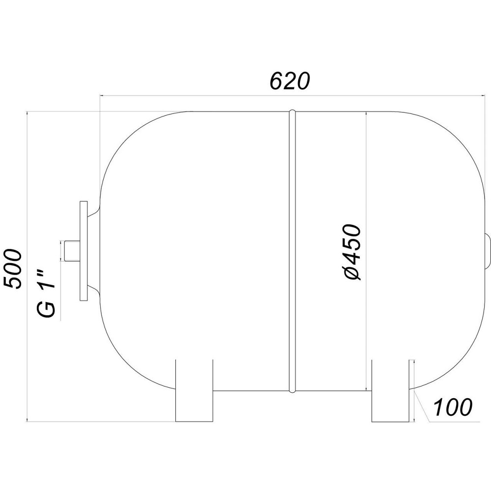 Гидроаккумулятор 80л ZILMET ultra-pro 10bar ГОРИЗОНТАЛЬНЫЙ (1100008005 ) (000001831) Киев - изображение 8