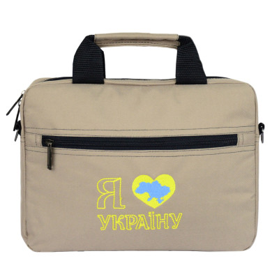Сумка для ноутбука Porto 12'' PN12 LoveUkraine Beige (PN12LB_LoveUkr) Вінниця - фото 1