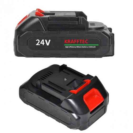 Акумуляторна батарея KRAFFTEC 24V 1500mAh, литий-іонна, для інструментів, перезарядка до 1000 циклів Київ