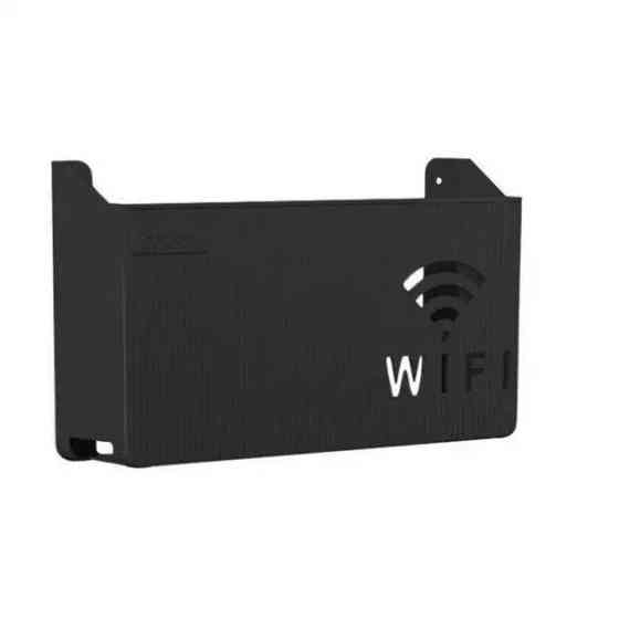 Полиця підвісна для бездротового маршрутизатора Wi-Fi. Тримач-модема, Wi-Fi роутера для дому колір-чорний Кам'янець-Подільський