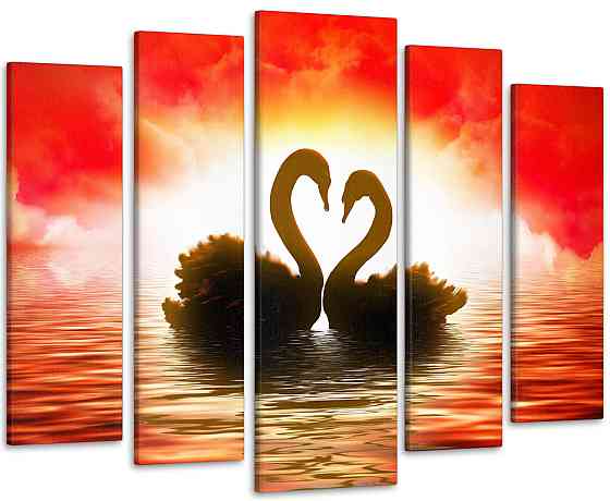 Модульна картина Лебеді Art-115_5 Київ