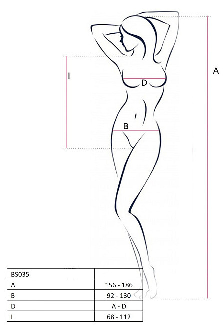 Боди с декоративным плетением BS035 pink Sex Aura Киев - изображение 4
