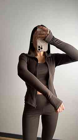 Жіночий термо костюм трійка: кофта топ і лосини трикотаж пума Одеса