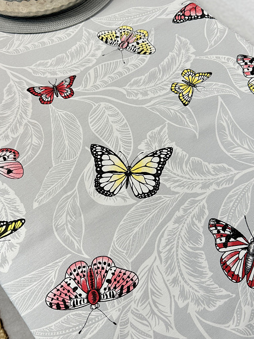 Ecotton Скатертина Ecotton DUCK 170х200 см водовідштовхувальна сіра 5725-13 Метелики Коломия - фото 8