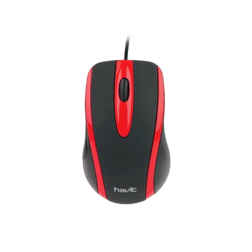 Мишка дротова Havit HV-MS753 чорний/червоний Житомир - изображение 2