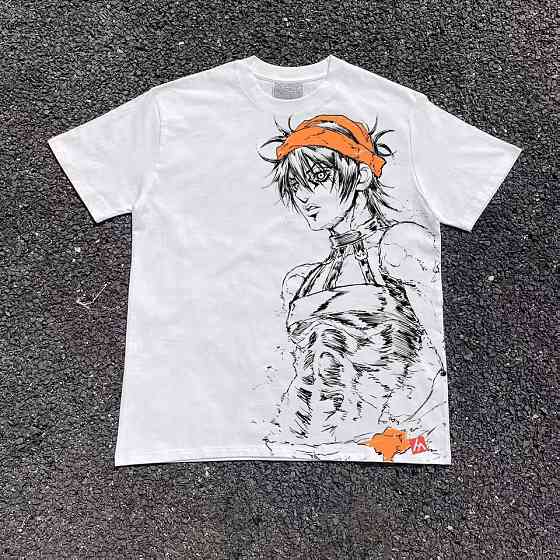Футболка чоловіча з принтом аніме Аніме Джоджоаніме Наранкіа Гхірга оверсайз (S/M/L) Черний Дніпро