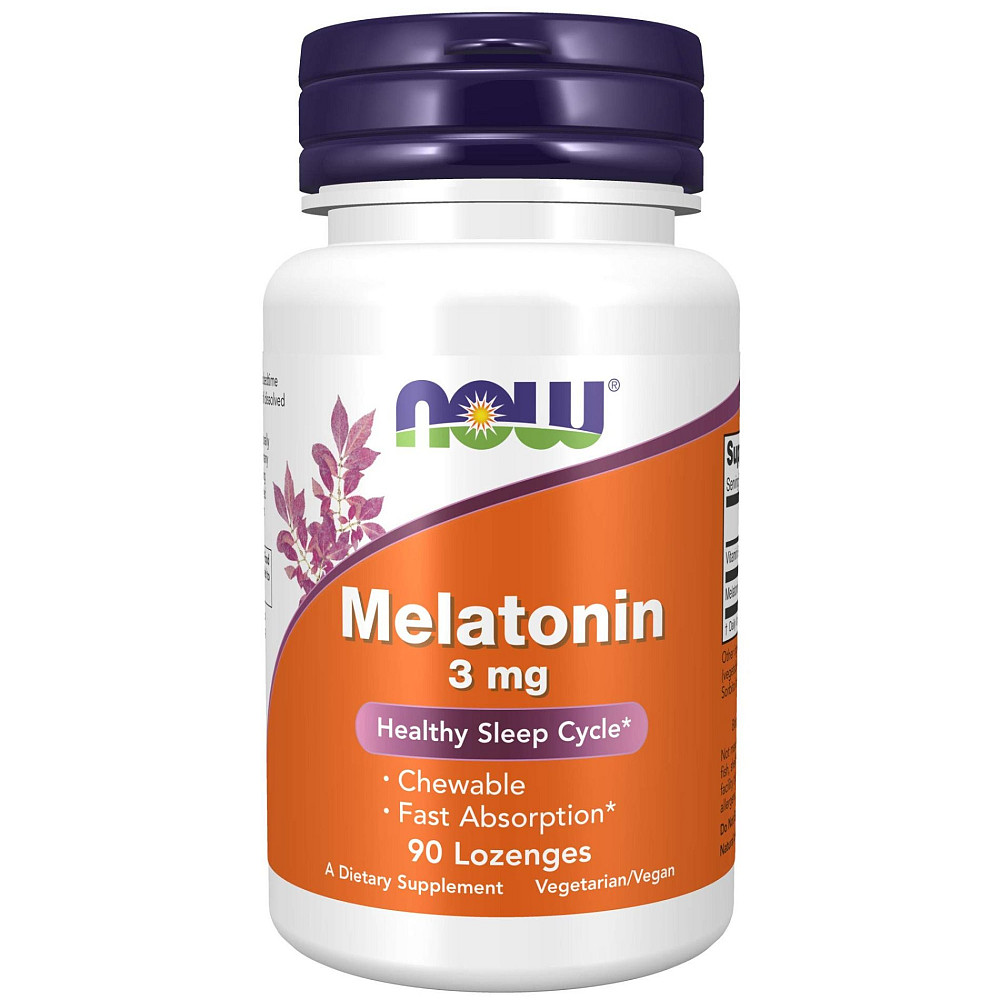 Мелатонин, Melatonin, Now Foods, 3 мг, 90 леденцов Луцк - изображение 1