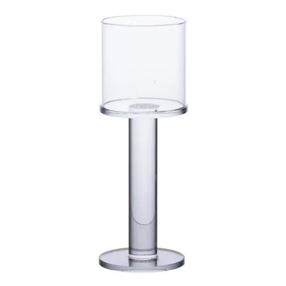 Yiwu Підсвічник скляний на ніжці 6×16 см підсвічник келих декоративний прозорий HP-4-38M Киев - изображение 1