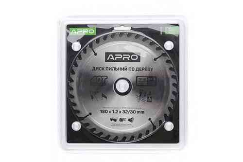 Диск пильный по дереву 180х32(30)х40Т APRO Ровно
