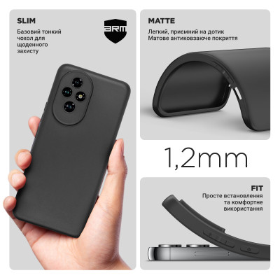 Чохол до мобільного телефона Armorstandart Matte Slim Fit Honor 200 Camera cover Black (ARM80646) Вінниця - фото 3