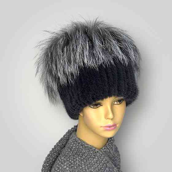 Шапка женская меховая Джесика Графитовый Харьков