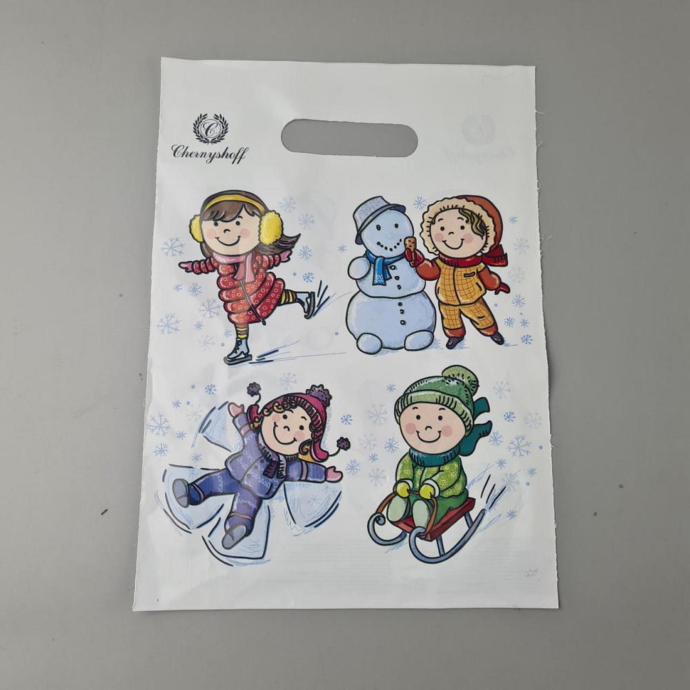 Пакеты с вырубной ручкой (22*30)п Н.Год 