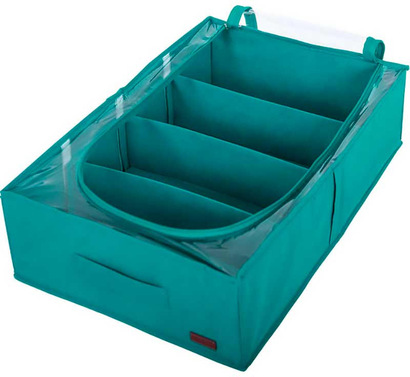 Органайзер для зберігання речей і взуття на 4 відділення KHV-3-lazur (Лазур) Суми - фото 2