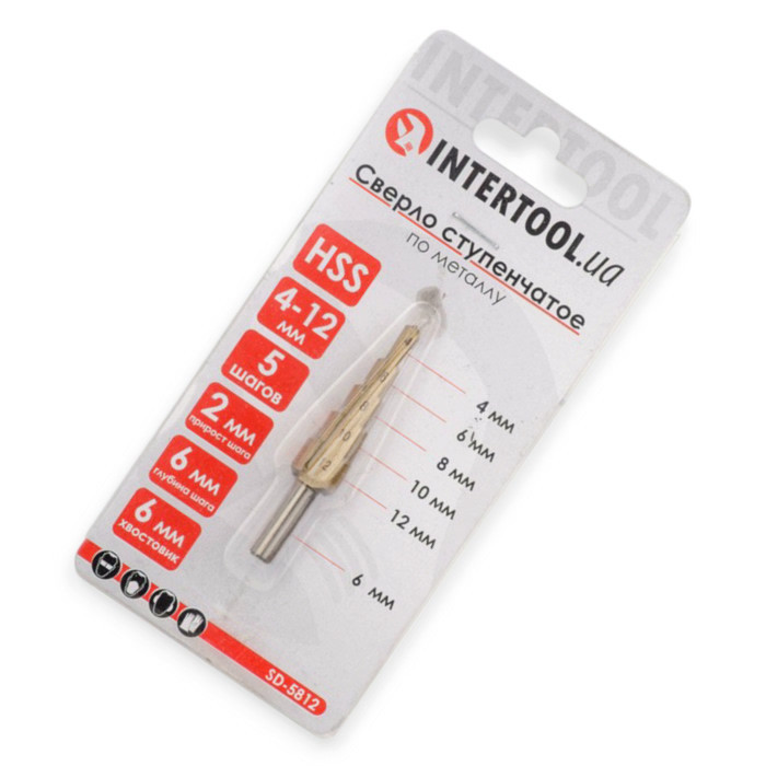Свердло ступінчасте 4-12 мм, сталь HSS Мукачево - фото 6