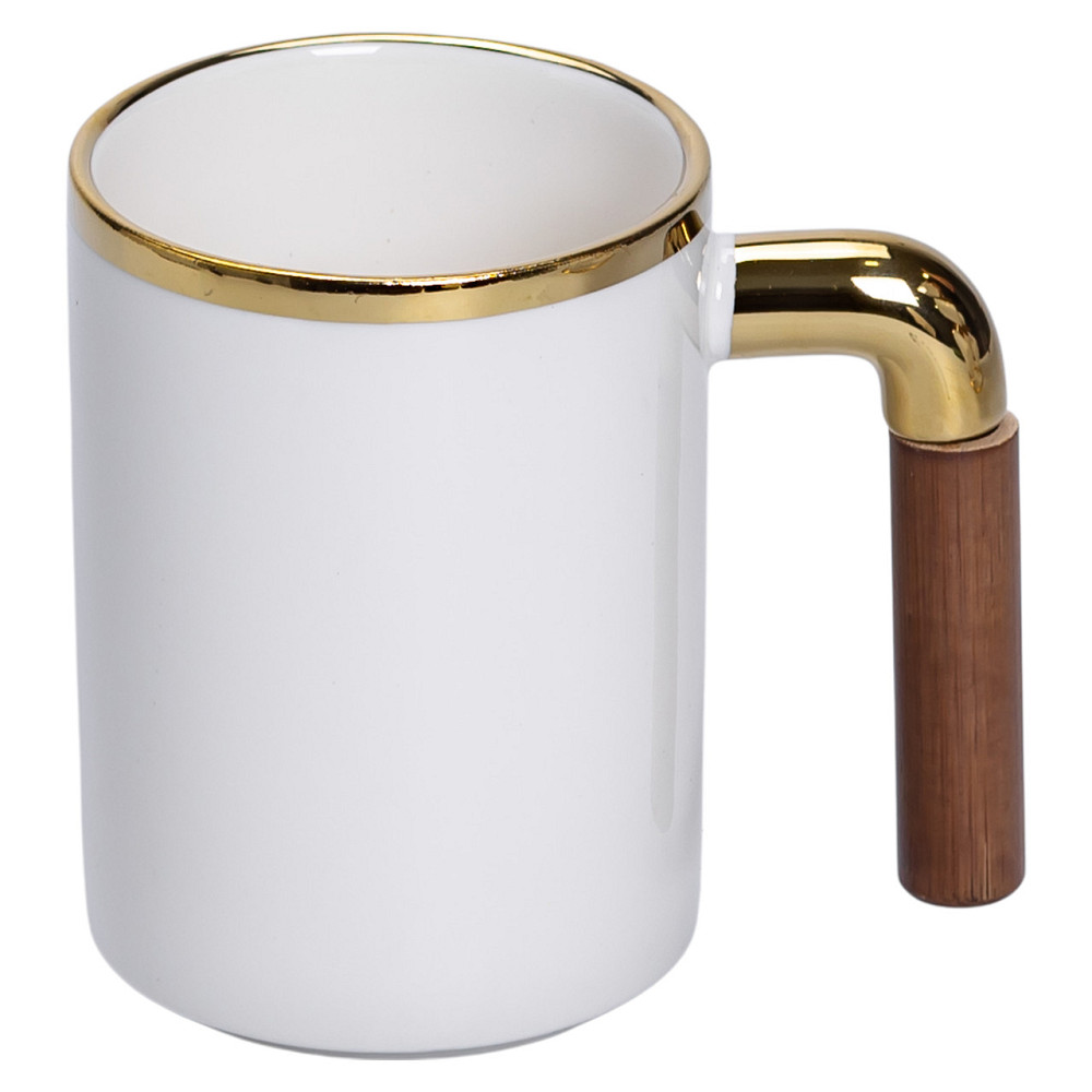 Yiwu Набір чашок на металевій підставці 6 (шт) по 400 (мл) Білий HP-26-11 Киев - изображение 5