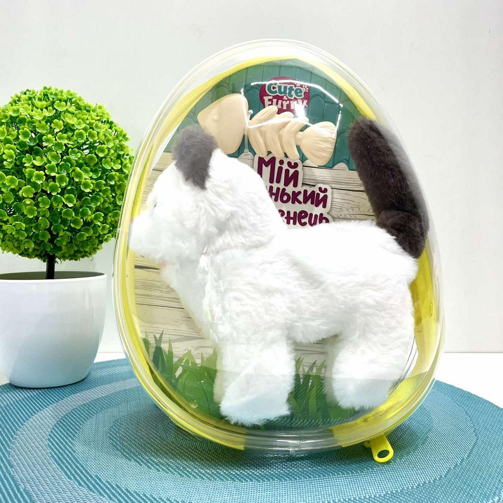 Кошеня інтерактивне ходить видає звуки ворушить хвостиком в рюкзаку Білий з чорним (777-23C) Чернігів - фото 7