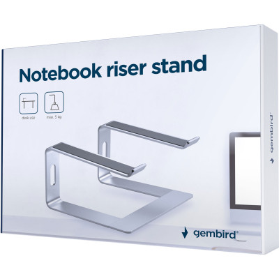 Подставка для ноутбука Gembird до 15.6", алюминий (NBS-D1-01) Вінниця - фото 5