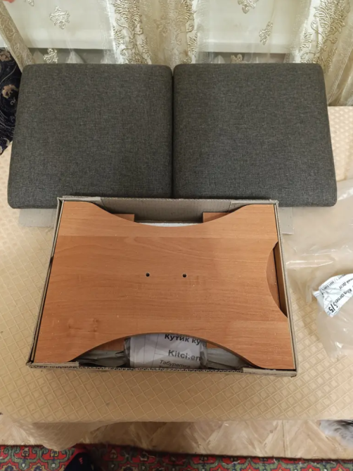 Сімейний м'який кухонний куточок 114 см х 154 см - Вільха (Куток+стіл+2 табуретки) Львів - фото 7