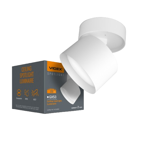 LED Світильник під лампу GX53 поворотний білий VL-SPF18B-W Videx Житомир
