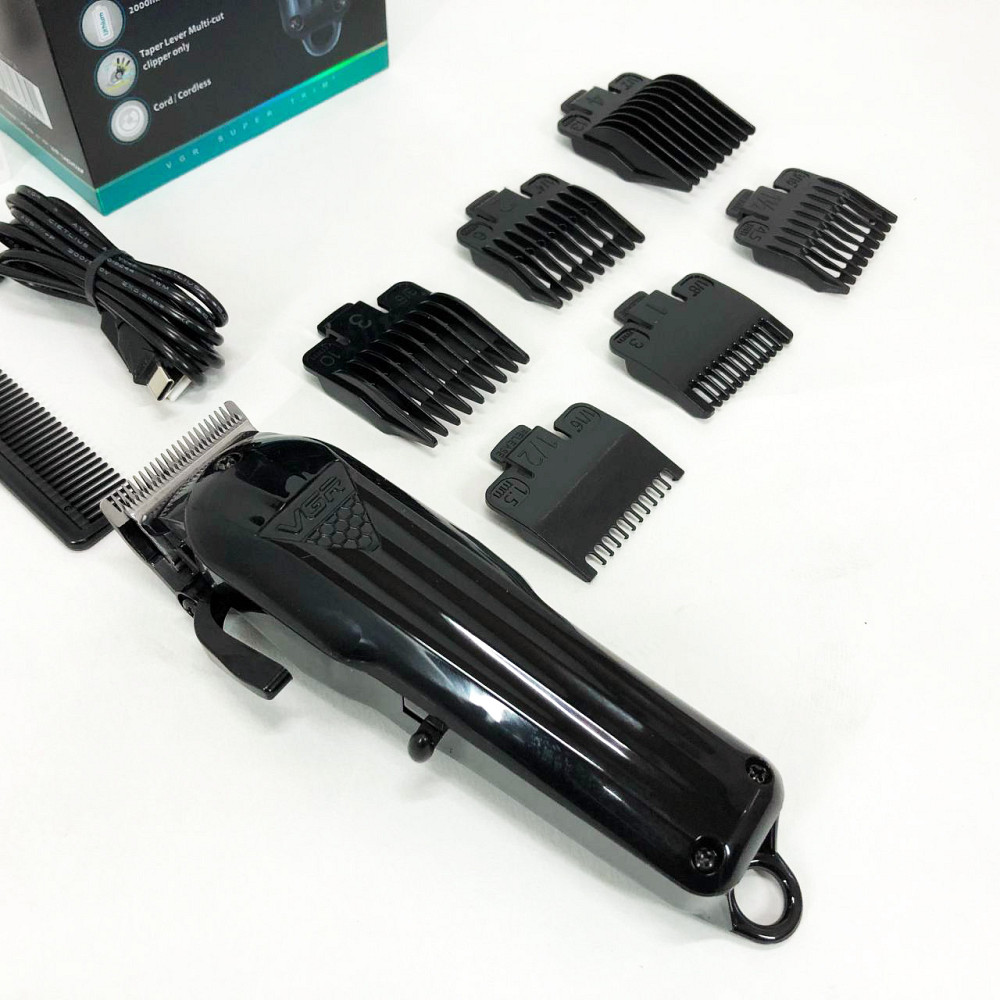 Профі машинка для стрижки волосся VGR, Набір для стрижки з зарядкою Акумуляторна машинка LQ-95 Львів - фото 13