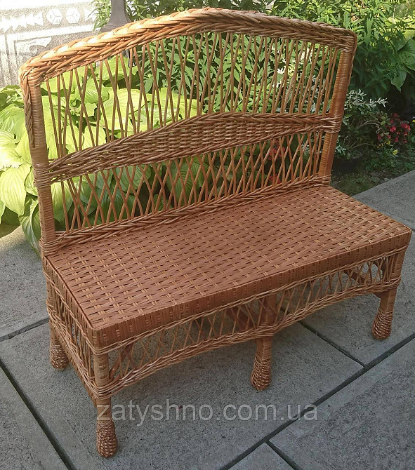 Скамейка лавка плетеная Киев - изображение 2