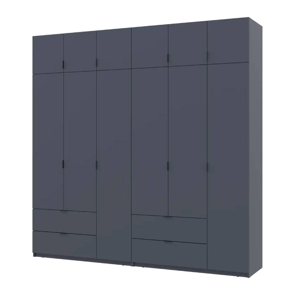 Шкаф для одежды Doros Лукас Графит 3+3 ДСП 240х50х240 DRS-011693 (42005109) Днепр - изображение 2