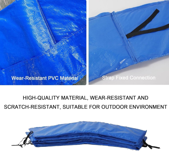 Накидка на пружини для батута 244см захисна накладка для спортивного батута для безпеки Луцк