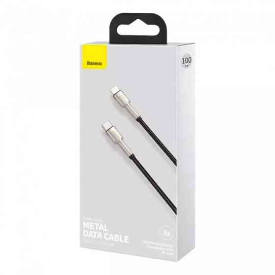 Кабель Baseus Cafule Series Metal Data Cable Type-C to iP PD 20W 0.25m Black Київ