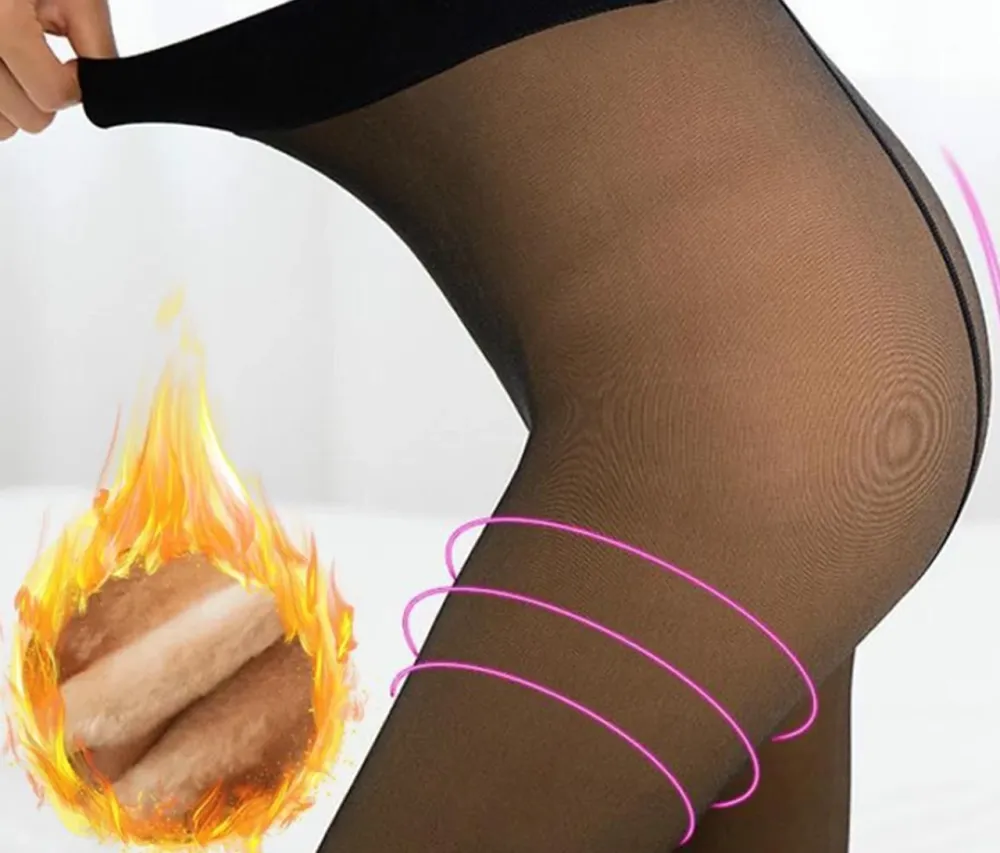 Жіночі термо колготи на хутрі Hot Feet 300D L Київ - фото 3