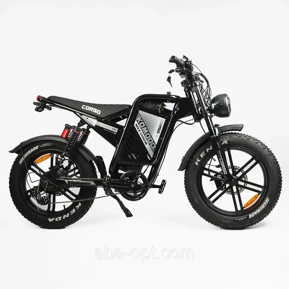 Электрофетбайк CORSO Komodo Pro S 1000W-48V-21Ah Lithium шины 20