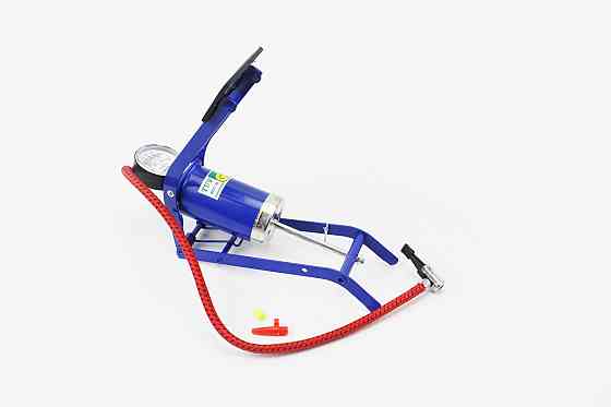 Насос ножний для шин однопоршневий "малий, шток тонкий" синій Київ