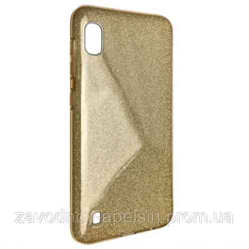 Samsung A10 A105 Чехол Блестки Shining (золотой) Одесса