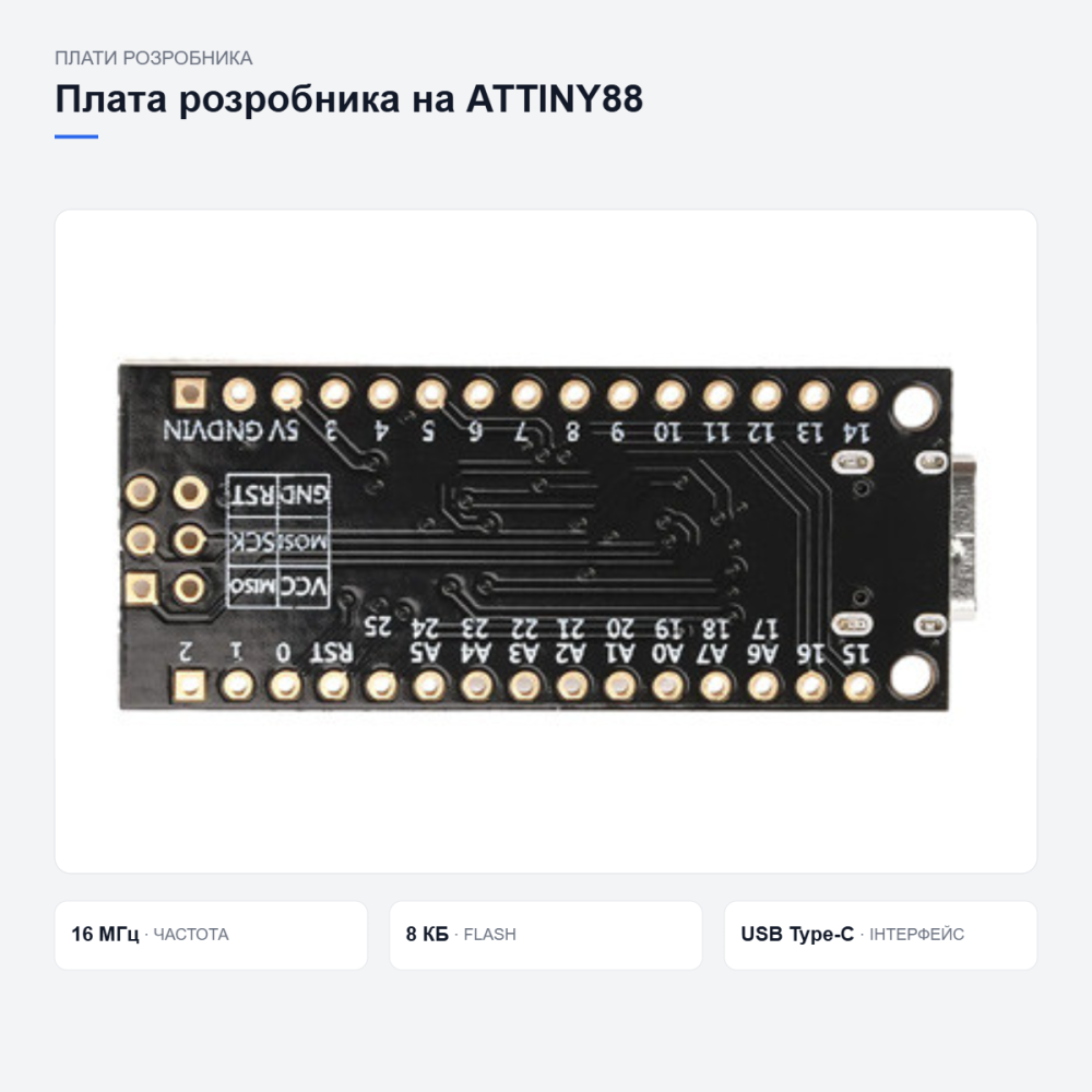 Плата ATTINY88 HW-Tiny Київ - фото 9