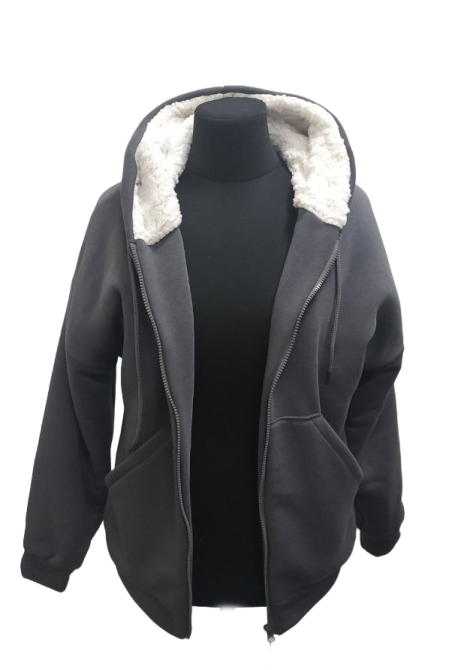 Женская кофта на меху Графитовый 42/46 Харьков - изображение 1