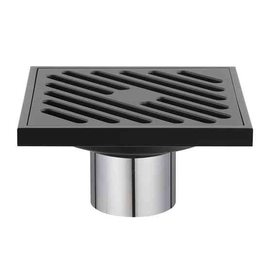 Душовий трап Koer FD10-100x100-180-Black (пряме відведення) (Чорний) (KR3414)  ( 12206 ) Харьков