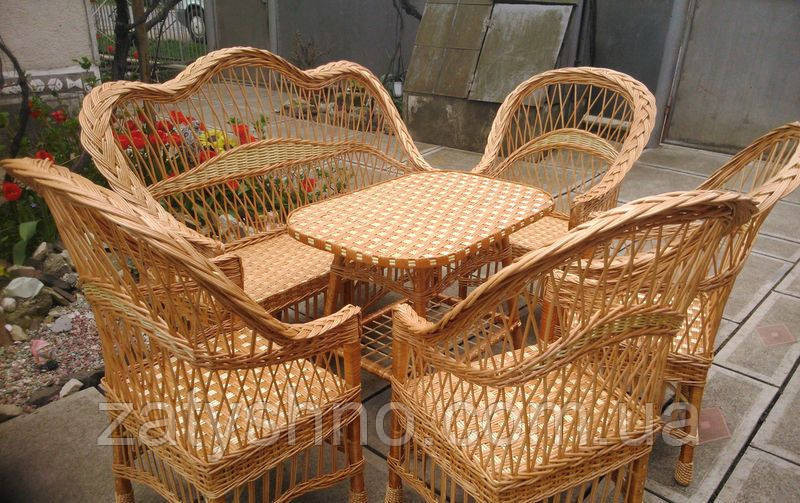 Комплект плетеной мебель из лозы на 6 персон Киев - изображение 4