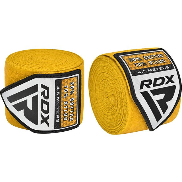 Бинти для боксу RDX WX Professional Boxing Hand Wraps Yellow (4.5м.) Кам'янське - фото 4