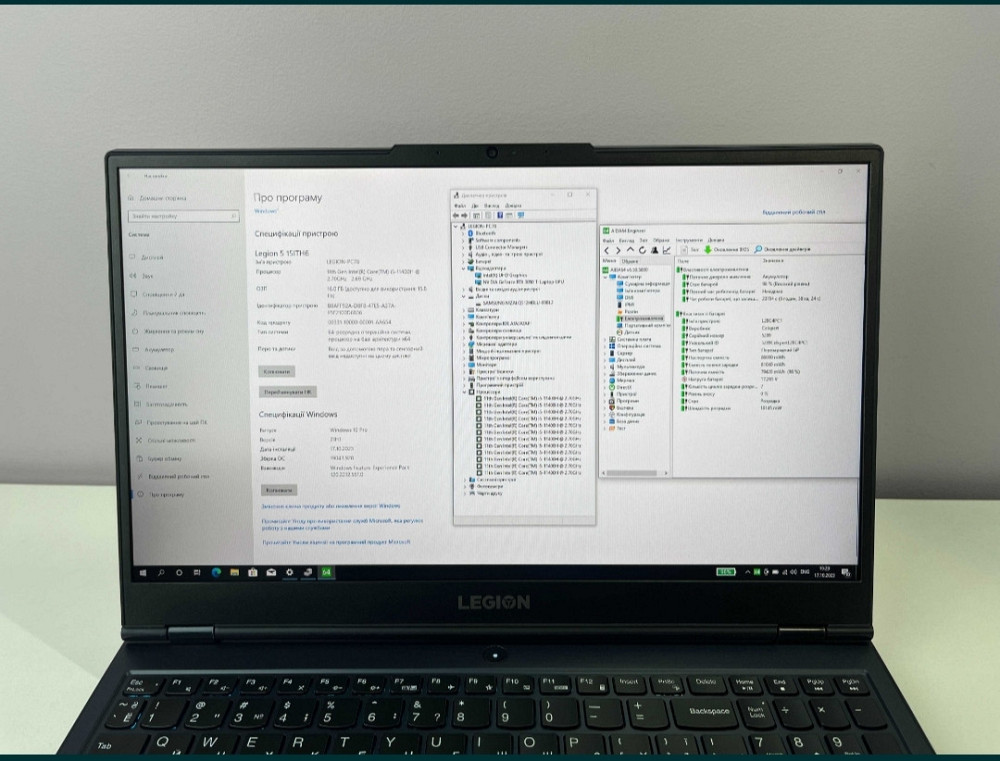 Lenovo Legion 5 165HzRGB i5 -11400H RTX 3050Ti 4Gb 16Gb SSD 512Gb. Харків - фото 8