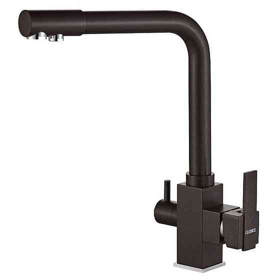 Смеситель для кухни под осмос Globus Lux LAZER GLLR-0100-6-MARONE Киев