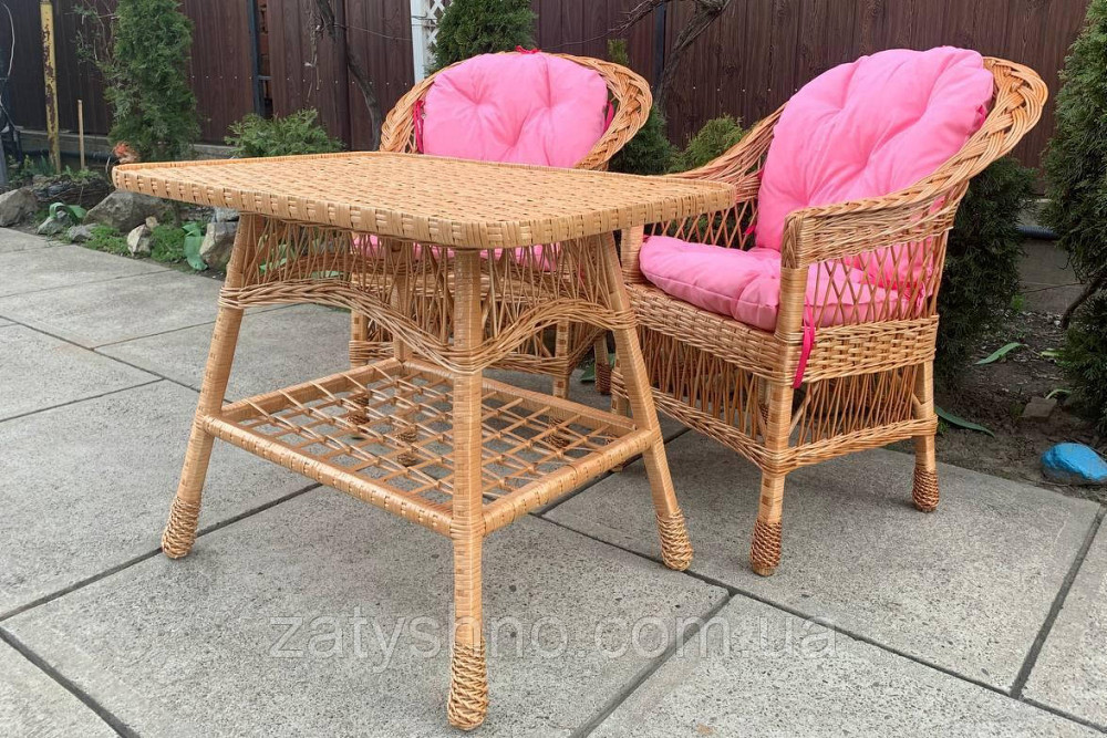 Садовая плетеная мебель с оригинальными накидками Киев - изображение 2