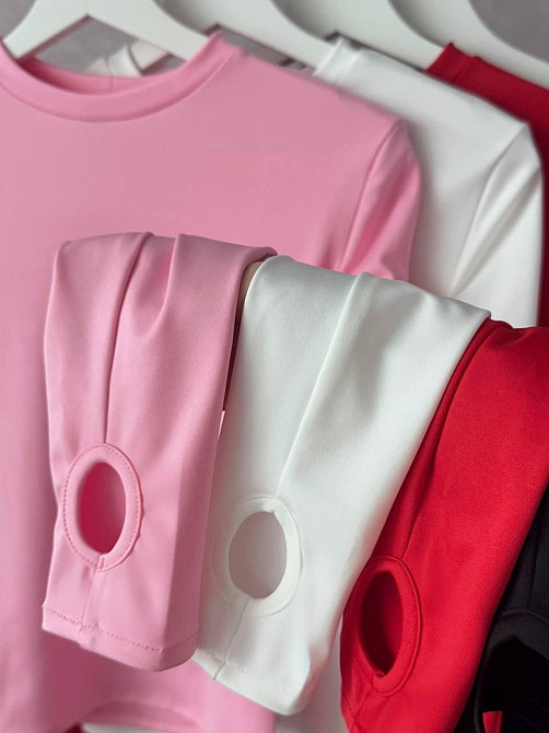 Жіночий повсякденний базовий лонгслів мікродайвінг Молочний Одеса - фото 3