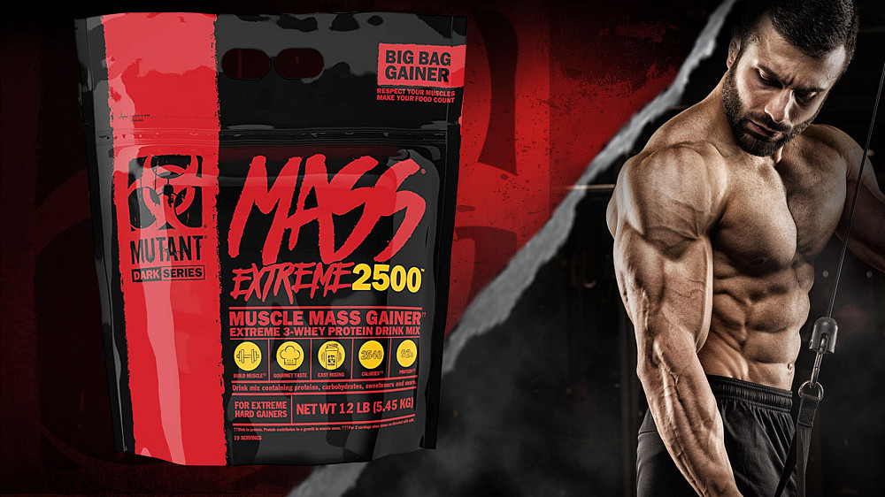 Гейнер Mutant Mass Extreme 2500 5450 g (Vanilla ice cream) Луцк - изображение 3