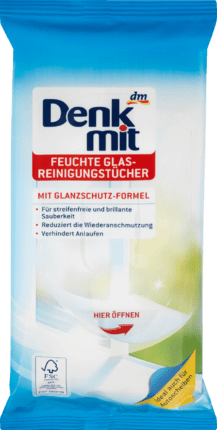 Denk mit, салфетки для чищення скла вологі, 20 шт Німеччина Львів - фото 1