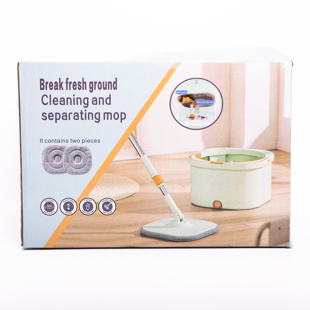 Набір для прибирання швабра з віджимом та відром професійна швабра з відром Зелений HP-35015-46 Київ - фото 6