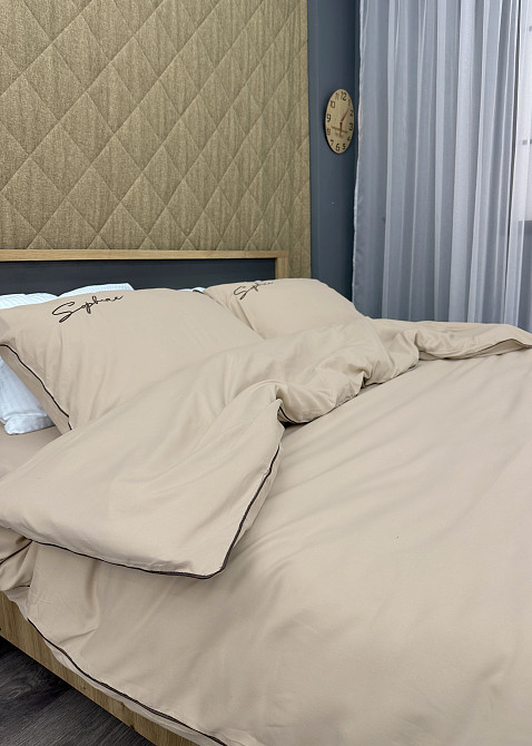 Комплект постільної білизни Сатин, Євро 200х230 Таш (88-156) Київ - фото 7