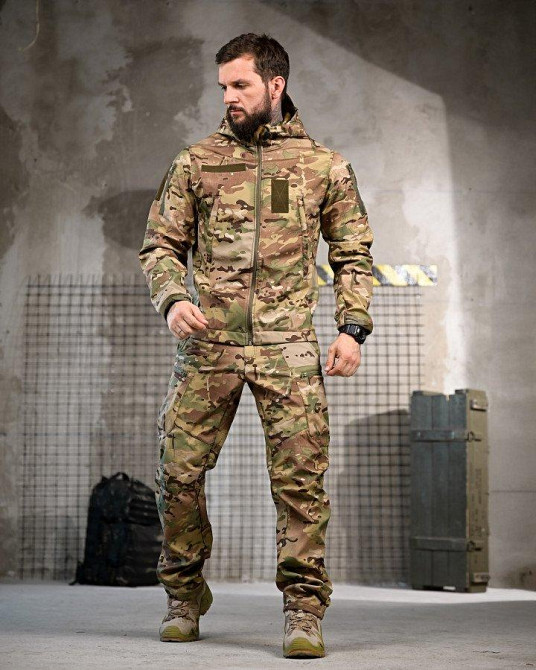 Демисезонный тактический костюм софтшел TANJENT мультикам  ПП7869 Одесса - изображение 1