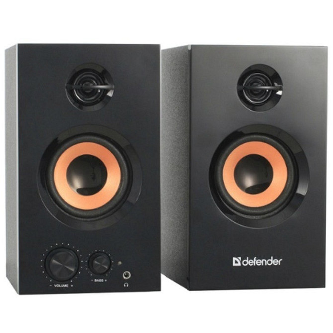 Акустичні колонки Defender Aurora S20 (2.0) 2x10W (дерево) Чорні Вінниця - фото 1