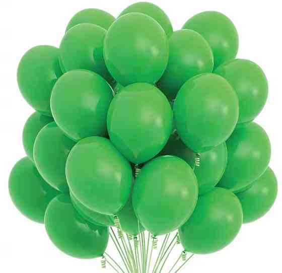Шарики латексные пастель зелений 12'' 30см Киев