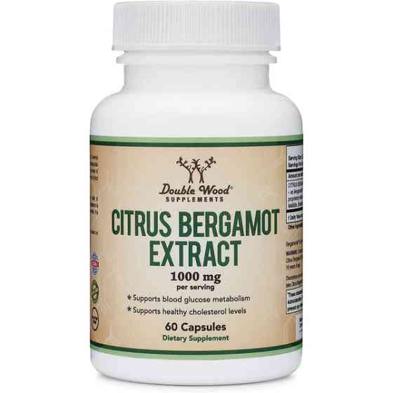 Екстракт цитрусового бергамоту Double Wood Supplements Citrus Bergamot Extract 1000 mg 60 capsules Луцьк