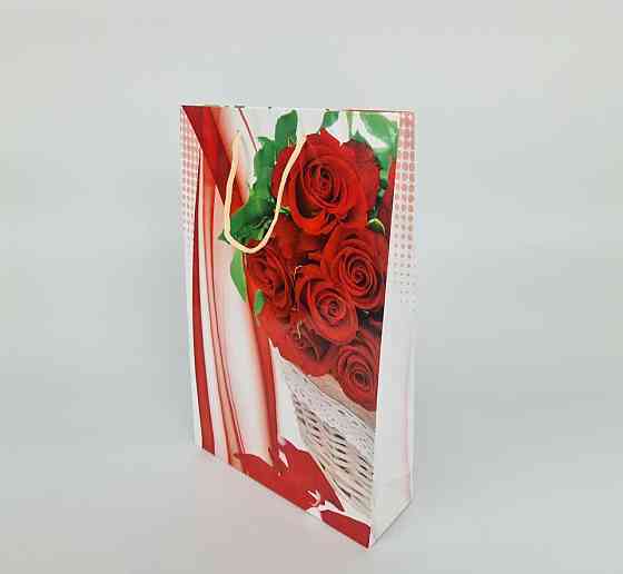 Великий паперовий пакет вертикальний 25/37/8 (артBV-178) (12 шт.) Харків